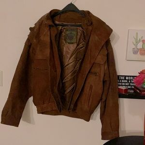 Vintage 1980 Midway suede genuine leather jacket